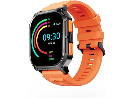 HiFuture ULTRA 3 Bluetooth Calling Smart Watch, 2.0-inch IPS Display, IP68 Waterproof, 24/7 True heart rate & Blood oxygen sensor (the fifth generation), Up to 7 days daily use, 100+ Sports Mode - Orange